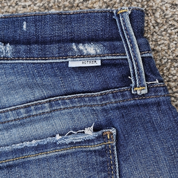 Mother The Dropout Tequila Truth Shorts Denim Cotton Stretch Jeans USA Size 28 - Picture 13 of 13